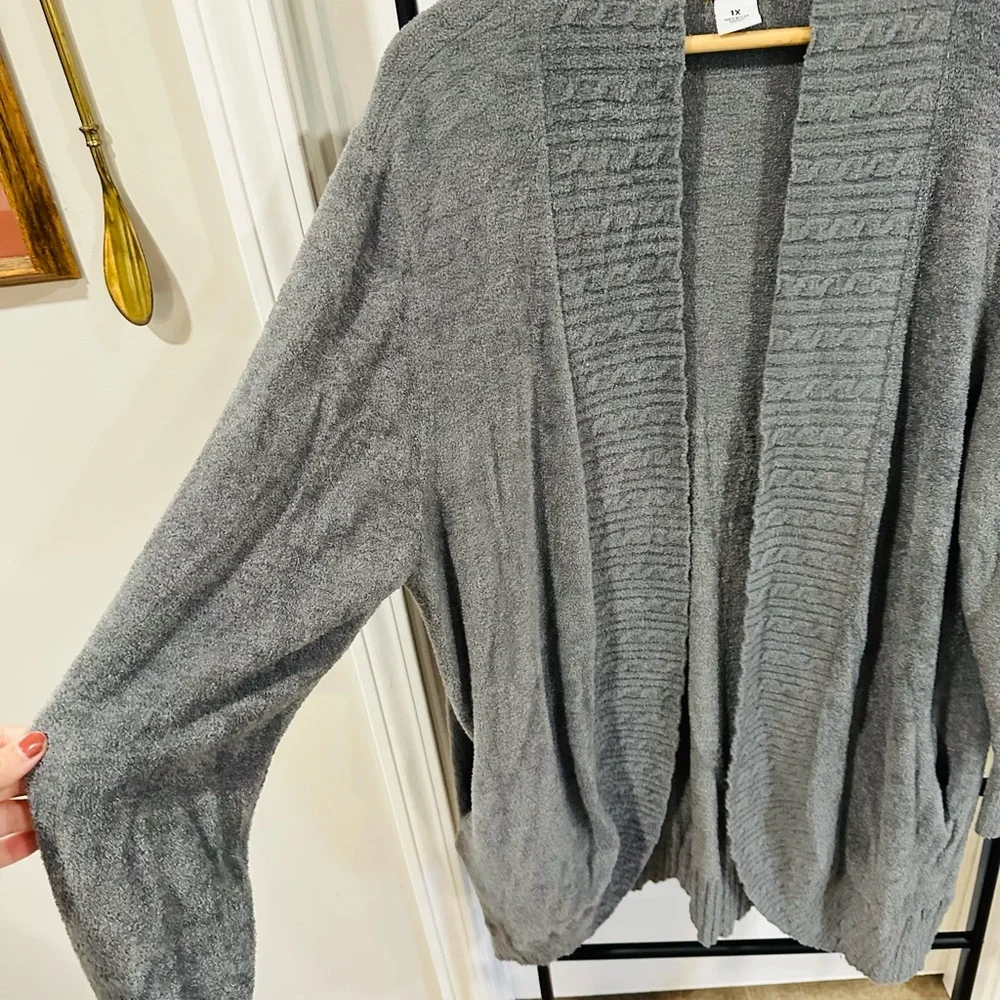 Ruby Rd Gray Cozy Cardigan - Picture 5 of 10